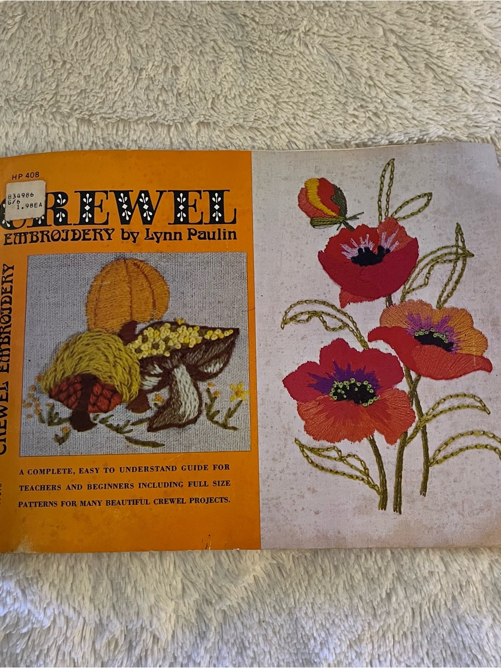Vintage Crewel Embroidery Pattern Booklet by Lynn Paulin